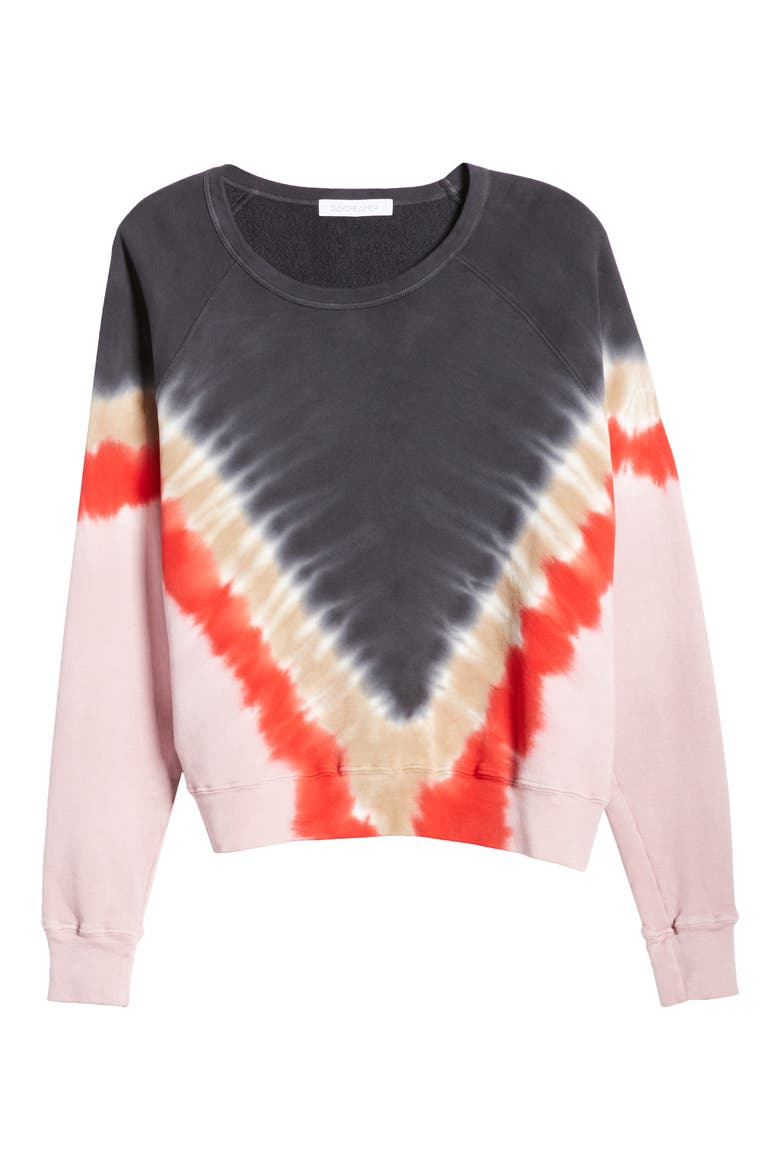 Flying Varsity Crewneck Sweatshirt, Alternate, color, BLACK COMBO