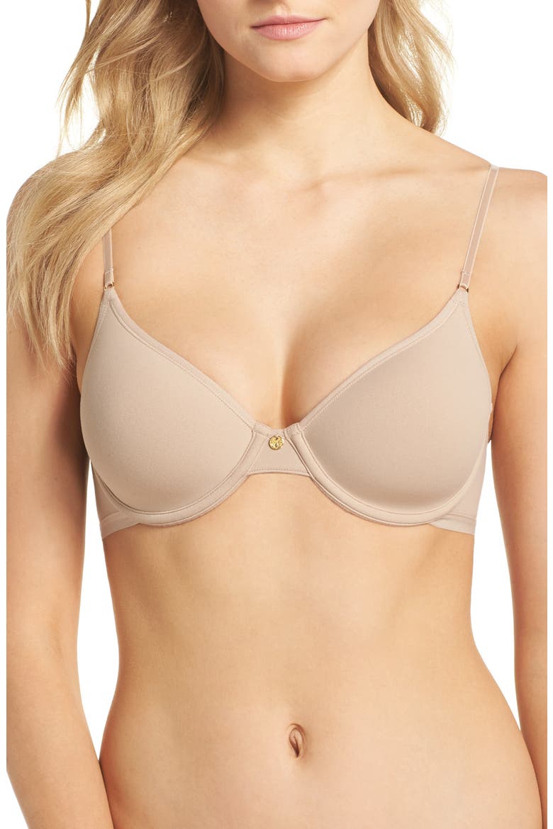 Understated Underwire T-Shirt Bra, Main, color, CAFE