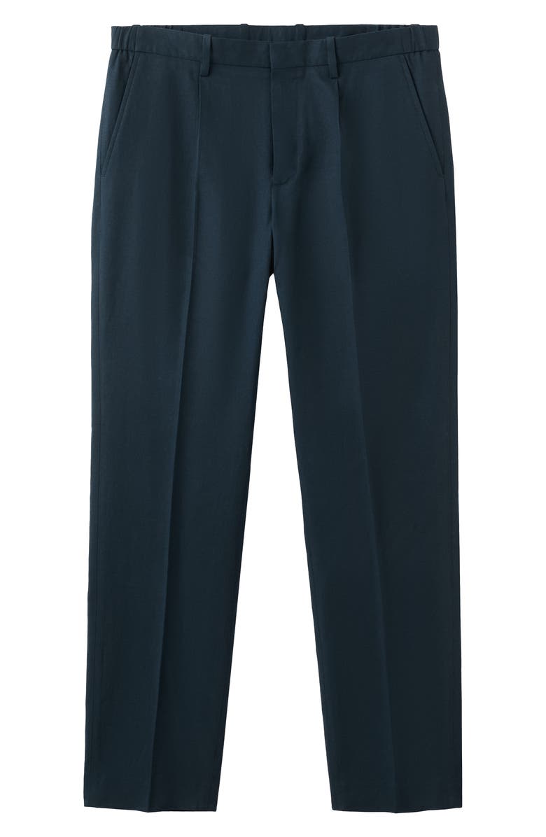 MANGO Slim Fit Pants, Alternate, color, Navy