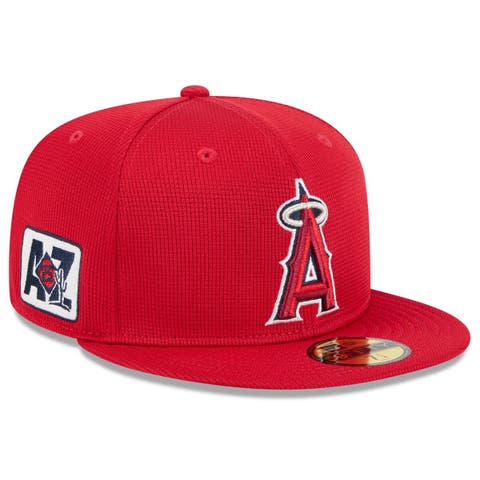 Men's New Era  Red Los Angeles Angels 2025 Spring Training 59FIFTY Fitted Hat