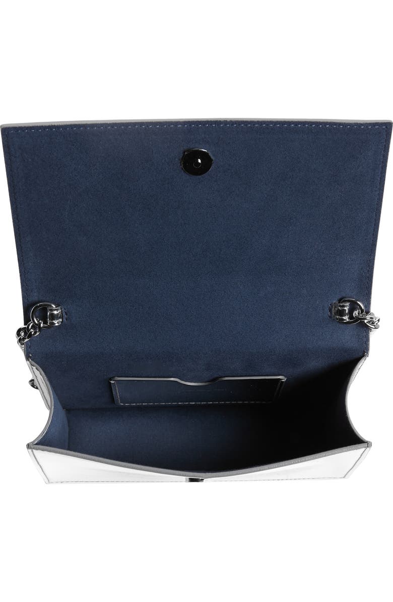 McQueen Small The Skull Metallic Crossbody Bag, Alternate, color,