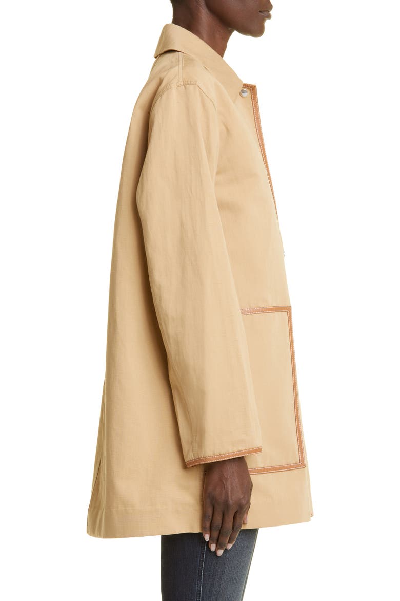 Cotton & Linen Coat, Alternate, color, SEMOLINA