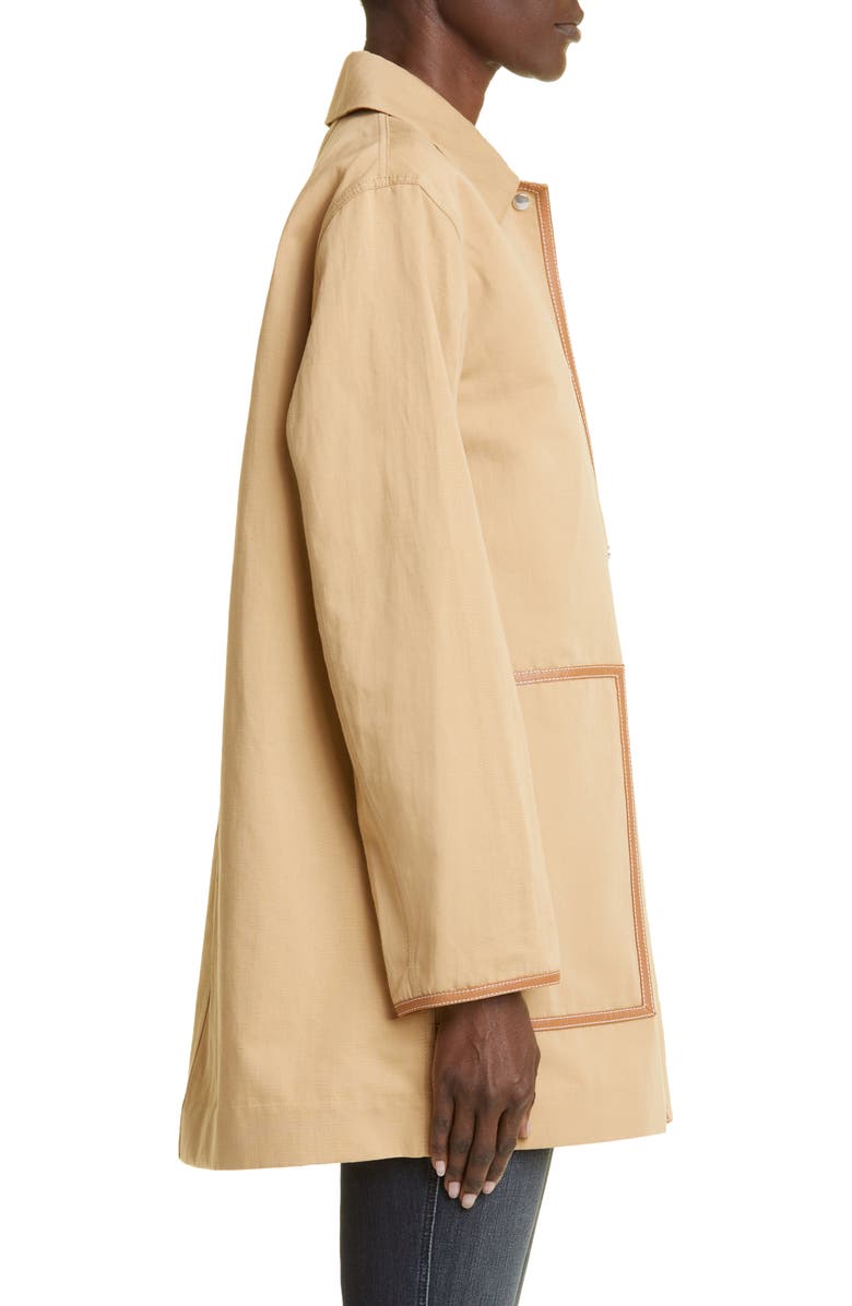 Lafayette 148 New York Cotton & Linen Coat, Alternate, color,