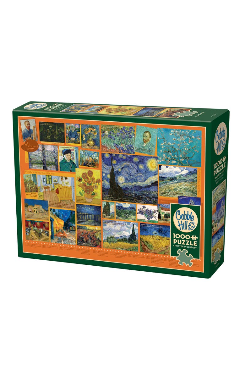 Cobble Hill 1000 Piece Puzzle Van Gogh Reference Poster Included, Main, color, Multicolored