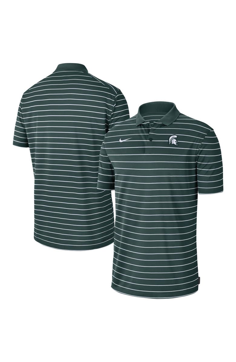 Nike Men's Nike Green Michigan State Spartans Icon Victory Coaches 2023 Early Season Performance Polo, Main, color,