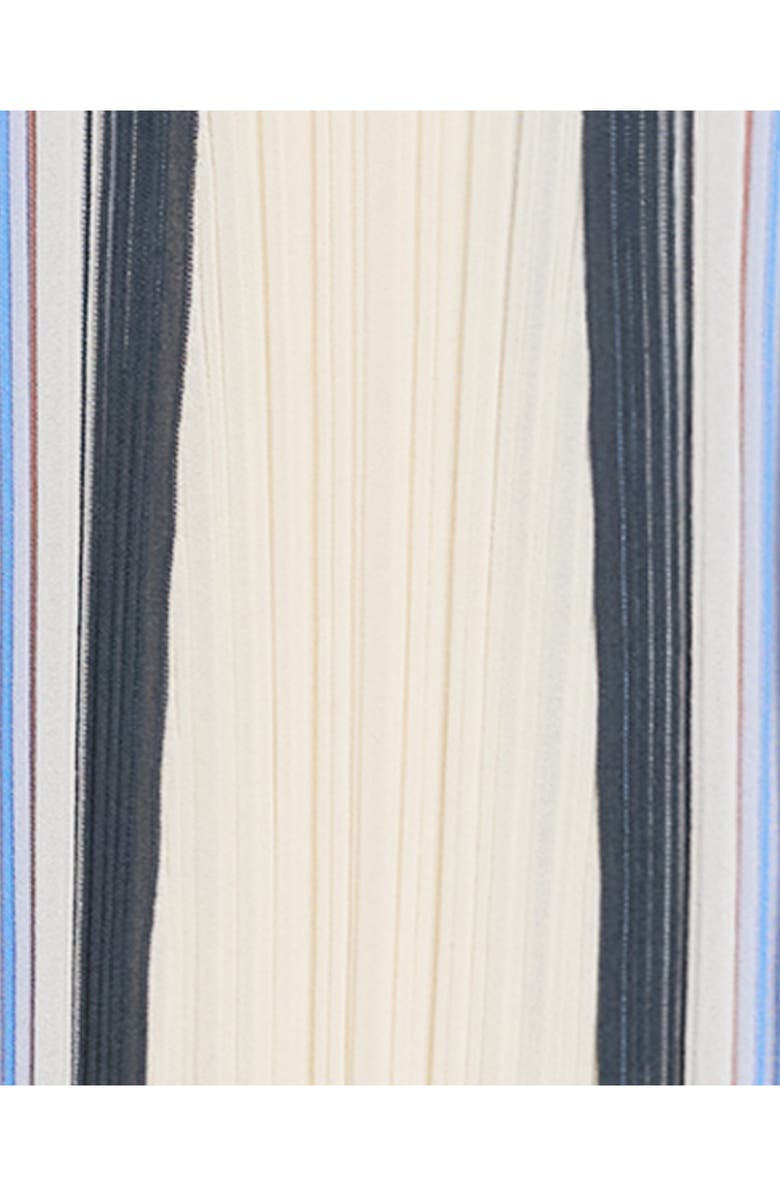 Theory Drape Cotton Blend Ribbed Tank Dress, Alternate, color, Ivory Multi - Chk