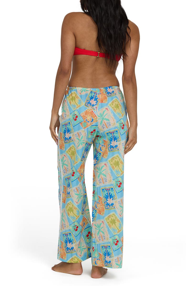 Billabong Palm Grove Cotton Straight Leg Pants, Alternate, color, Dream Blue