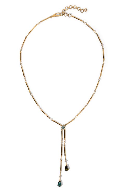 Hera Faux Lariat Necklace