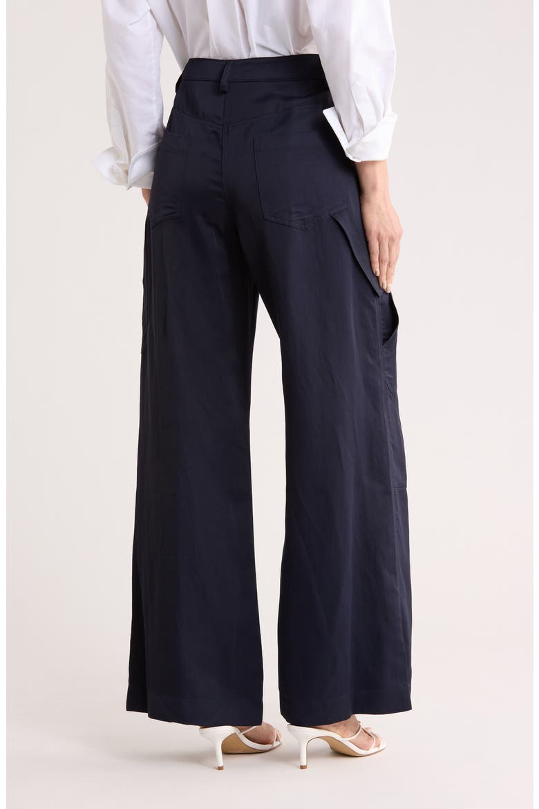 Chrystie Street Wide Leg Carpenter Pants, Alternate, color, MIDNIGHT