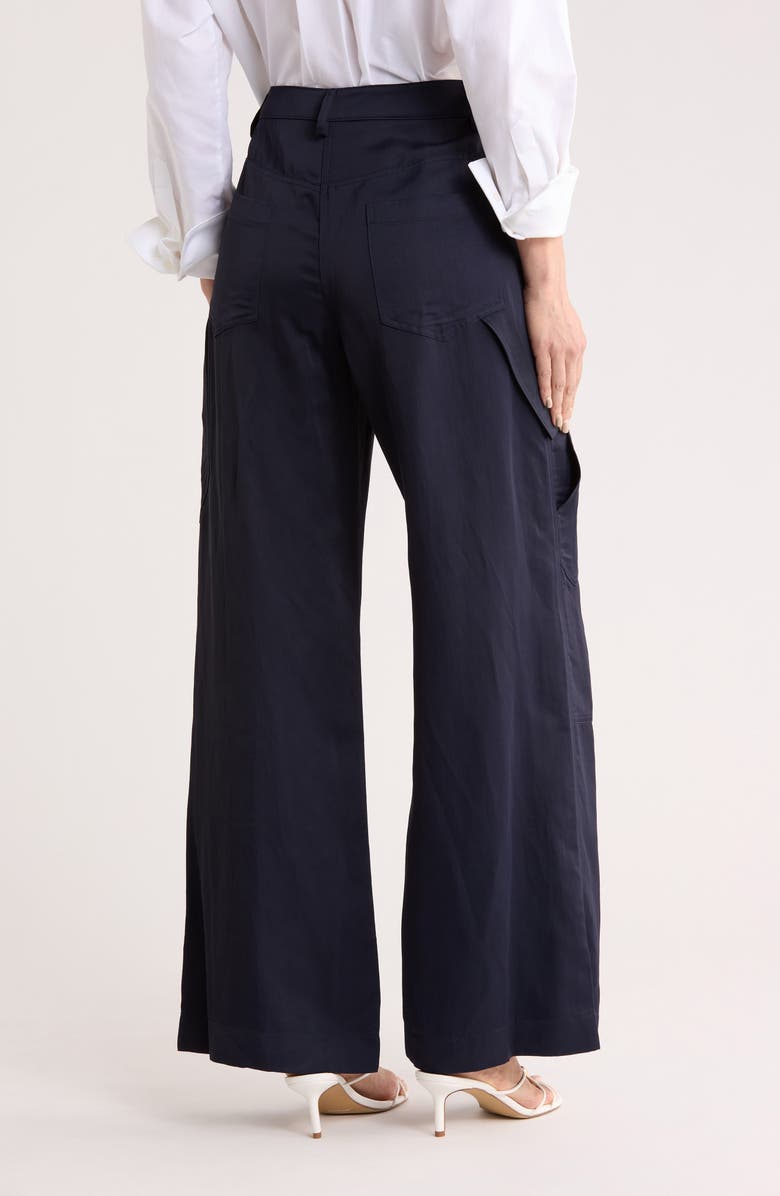 TWP Chrystie Street Wide Leg Carpenter Pants, Alternate, color, Midnight