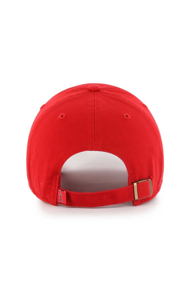 Men's '47  Red Los Angeles Angels Team Pride Clean Up Adjustable Hat, Alternate, color, Red