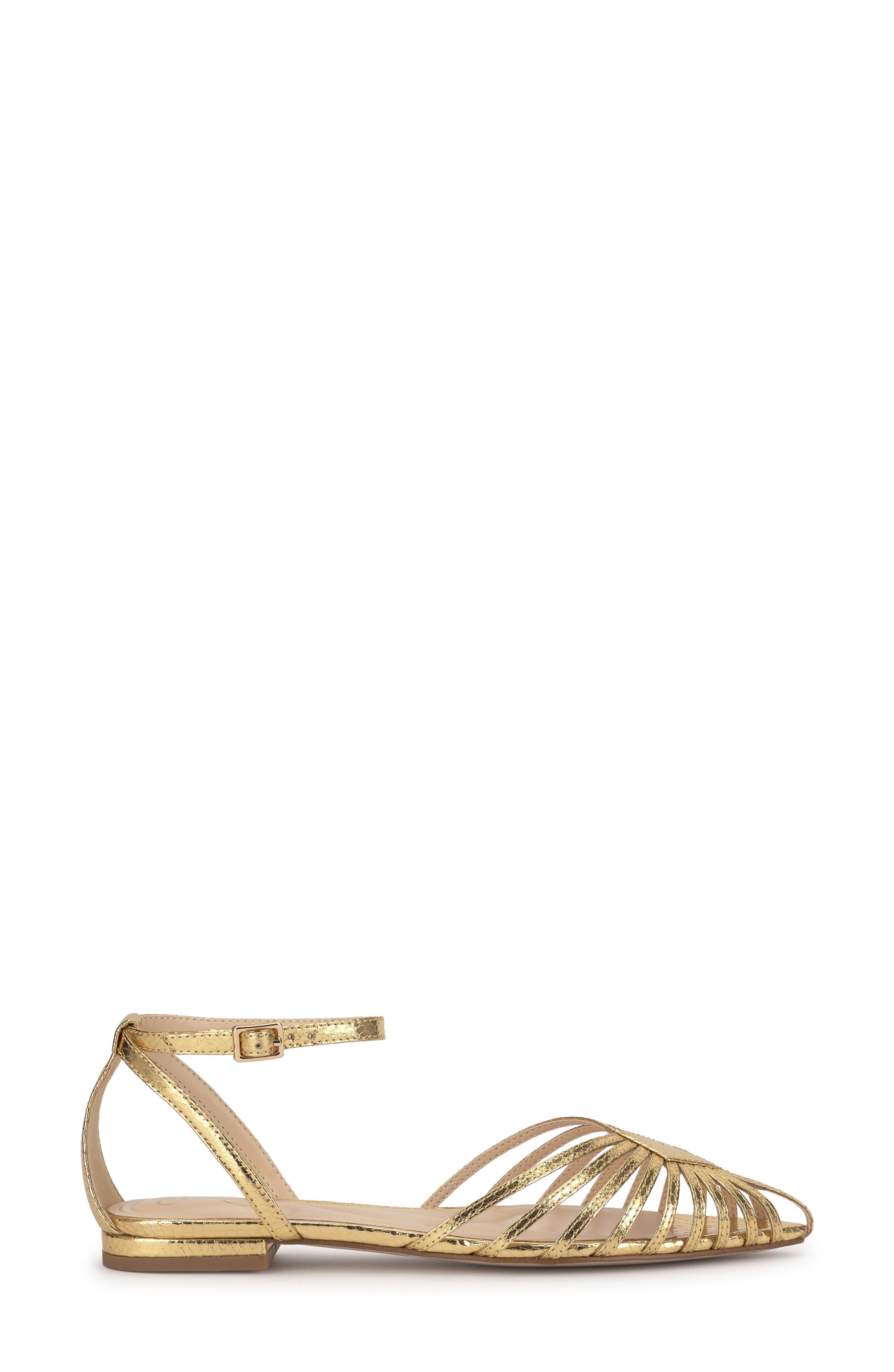 Eulean Ankle Strap Sandal, Alternate, color, GOLD 04