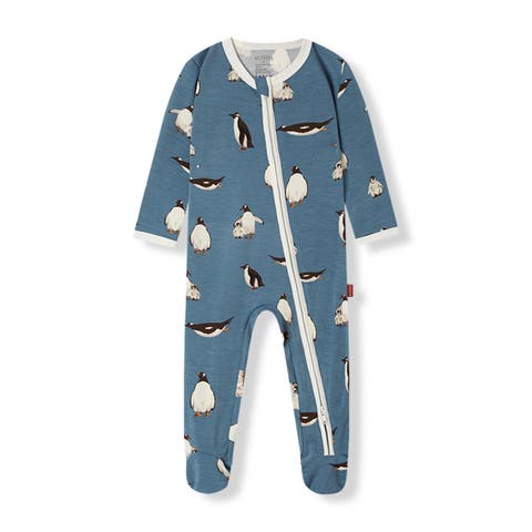 Luxe Stretch Zipper Footed Romper (Baby)