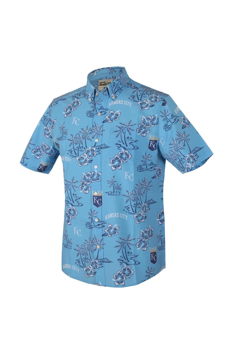 Men's Reyn Spooner  Light Blue Kansas City Royals Kekai Performance Button-Up Top, Alternate, color, Light Blue