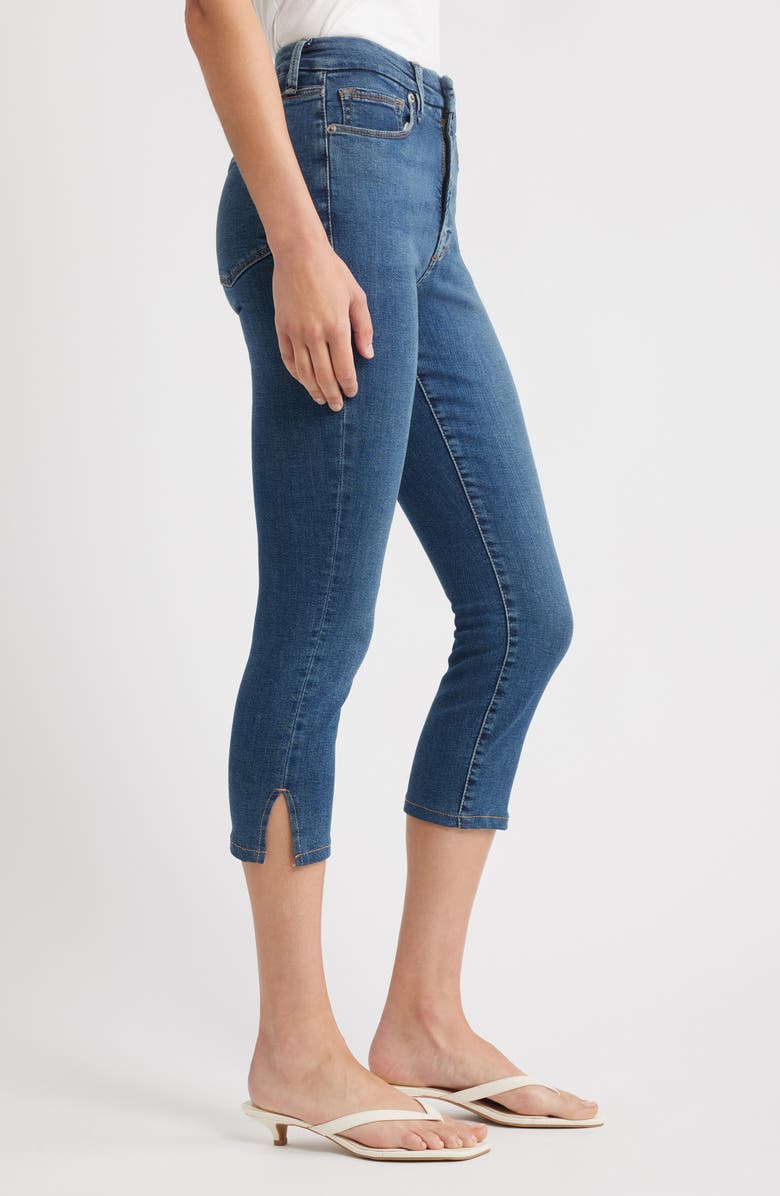 Good American Good Capri Jeans, Alternate, color, Blue004