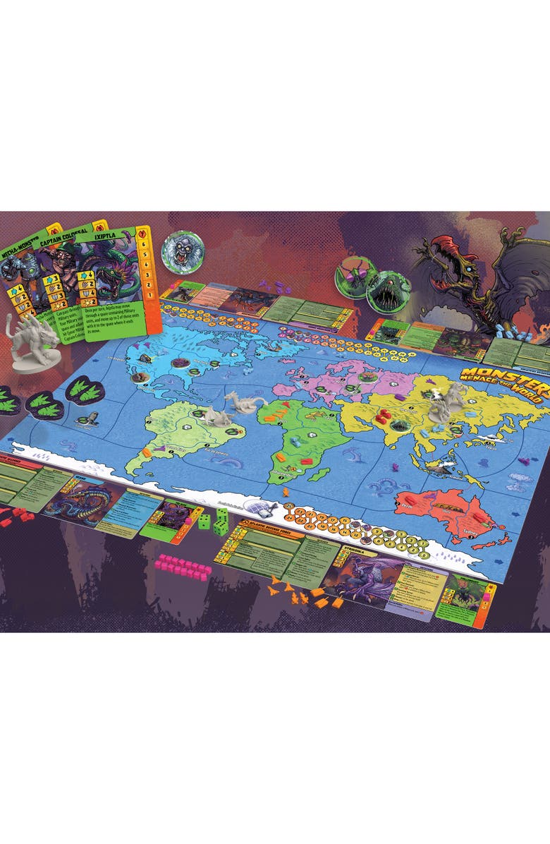 Renegade Game Studios Monsters Menace the World Strategy Board Game, Alternate, color, Multicolored