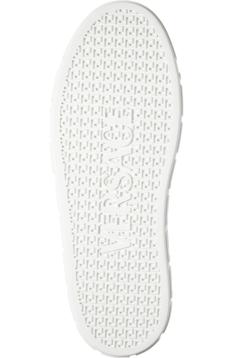 Versace Barocco Greca Jacquard Low Top Sneaker, Alternate, color, 2W3d0 White Wood