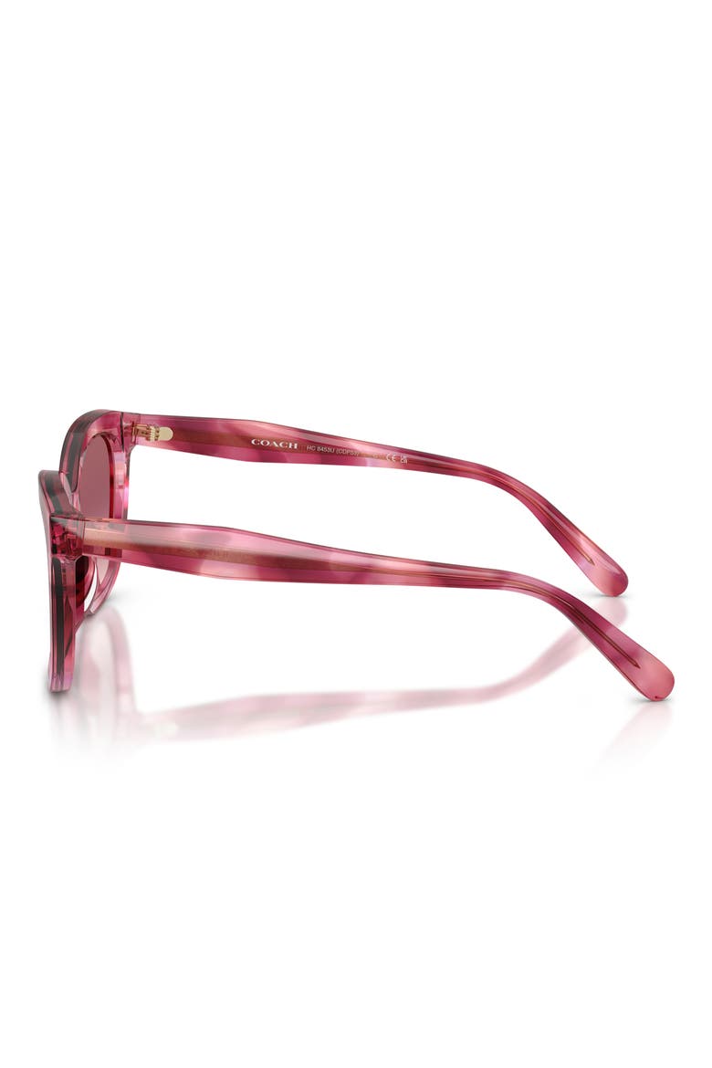 56mm Gradient Square Sunglasses, Alternate, color, PURPLE COSMO TORTOISE / PURPLE