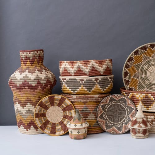 Maadili Collective Small Zig Zag Basket