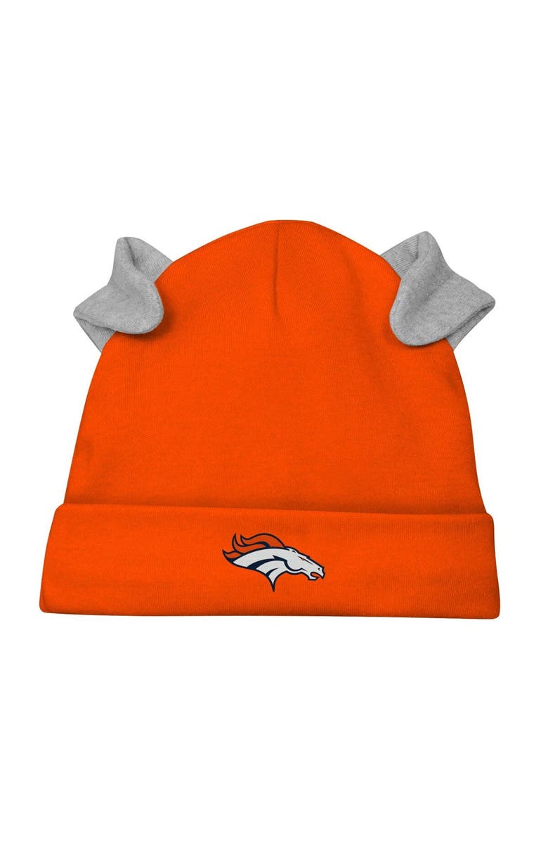 Outerstuff Newborn & Infant White/Orange Denver Broncos Dream Team Bodysuit Pants & Hat Set, Alternate, color, White