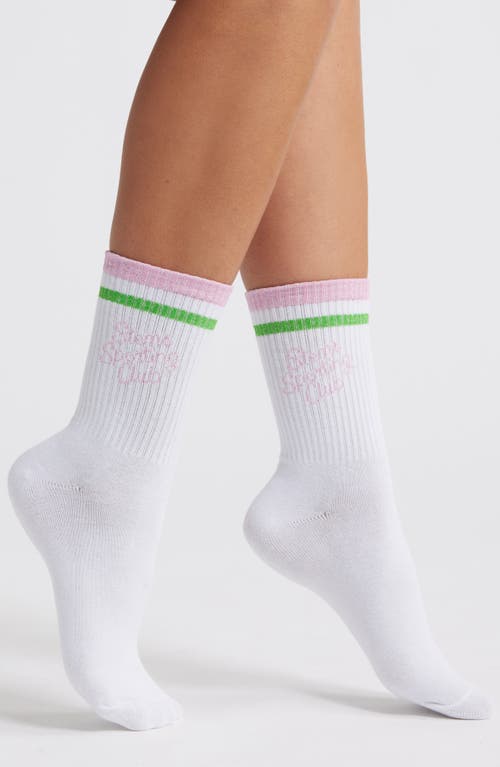 Stems Sporting Club Stripe Crew Socks