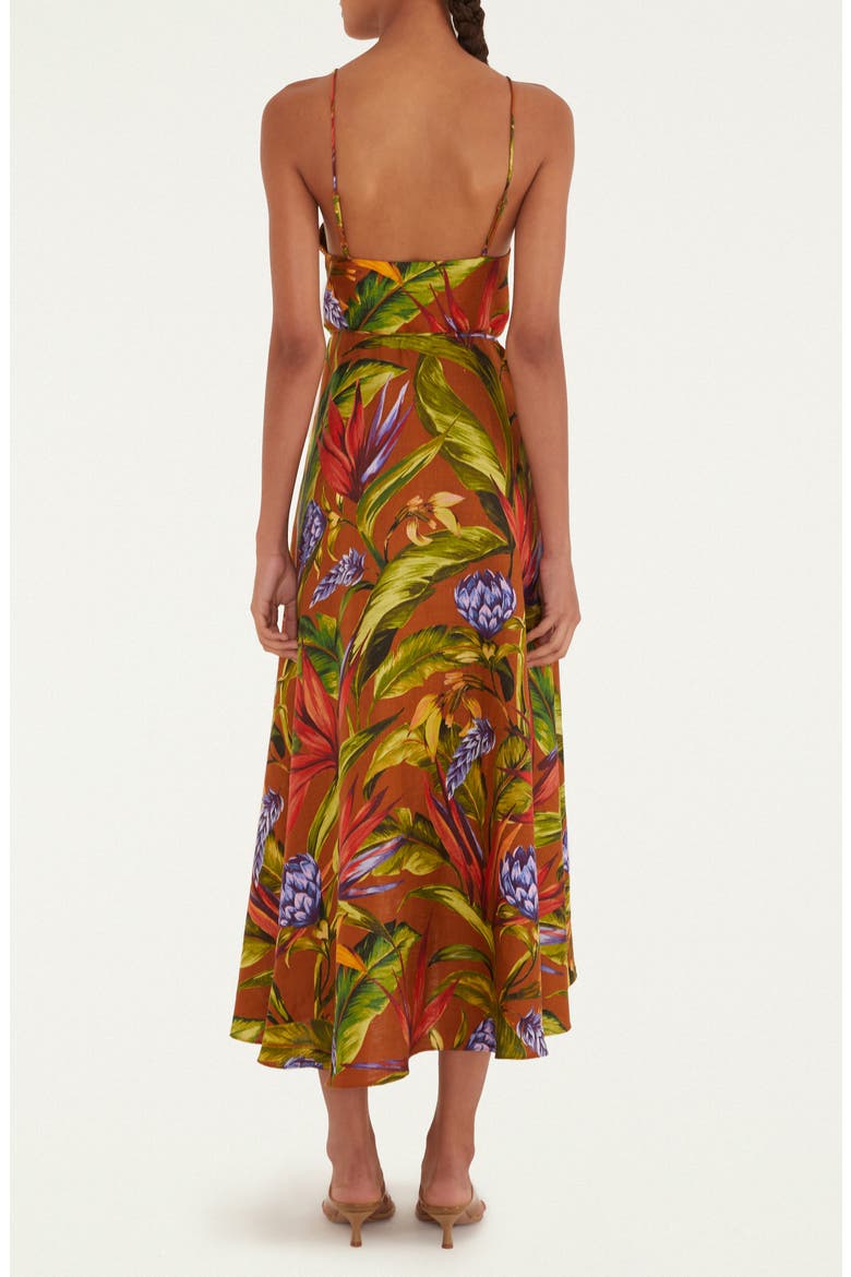 brixton indo linen dress Floral Linen Wrap Dress (Women)