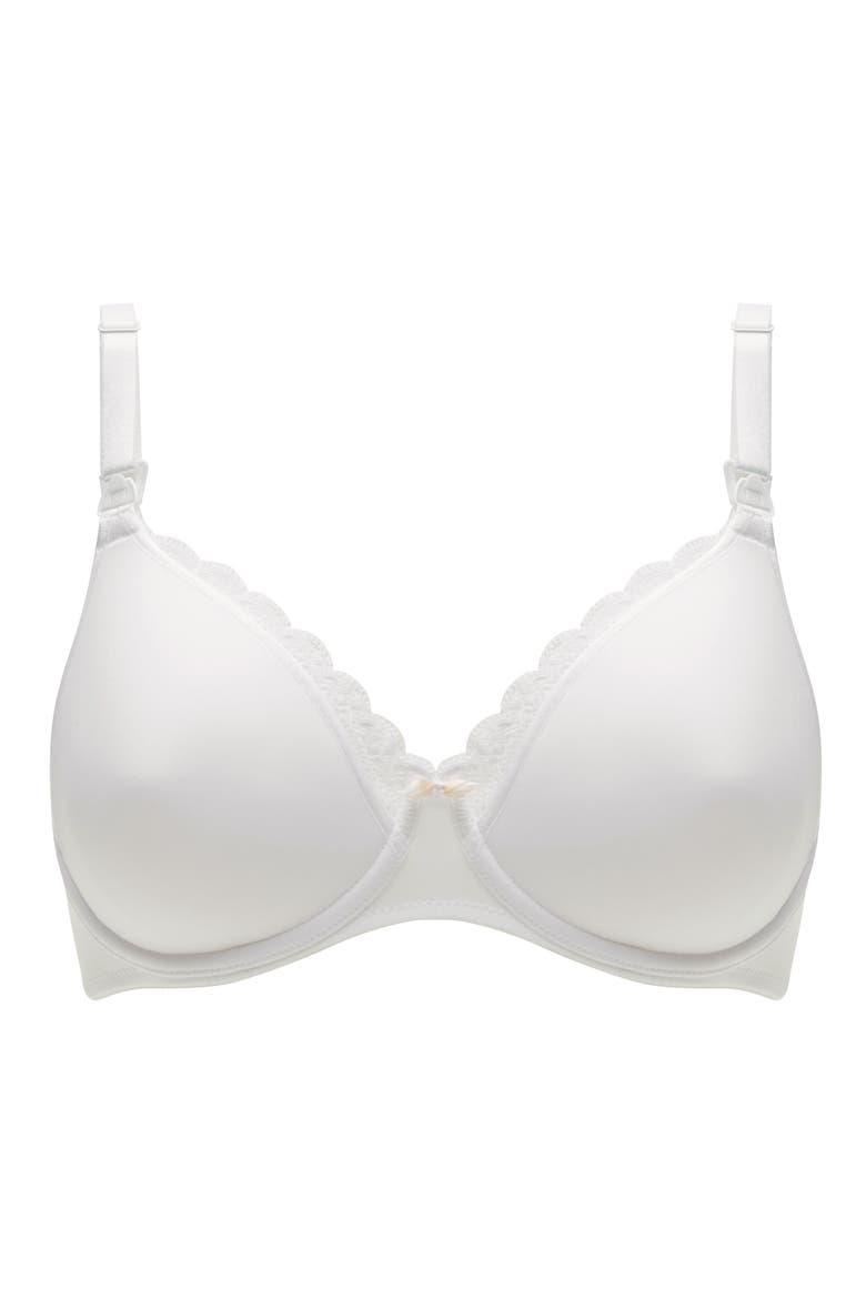 Merci Lightweight Nursing Bra, Alternate, color, WHITE