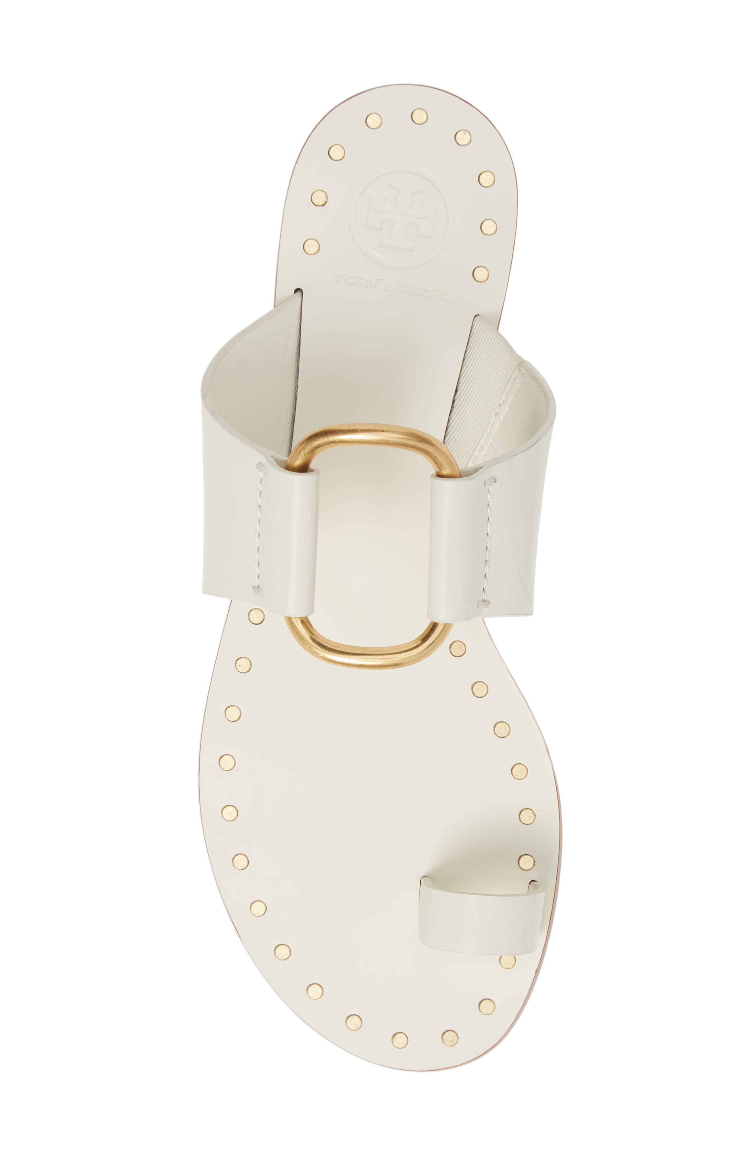 Ravello Toe Ring Sandal, Alternate, color, PERFECT IVORY/ GOLD