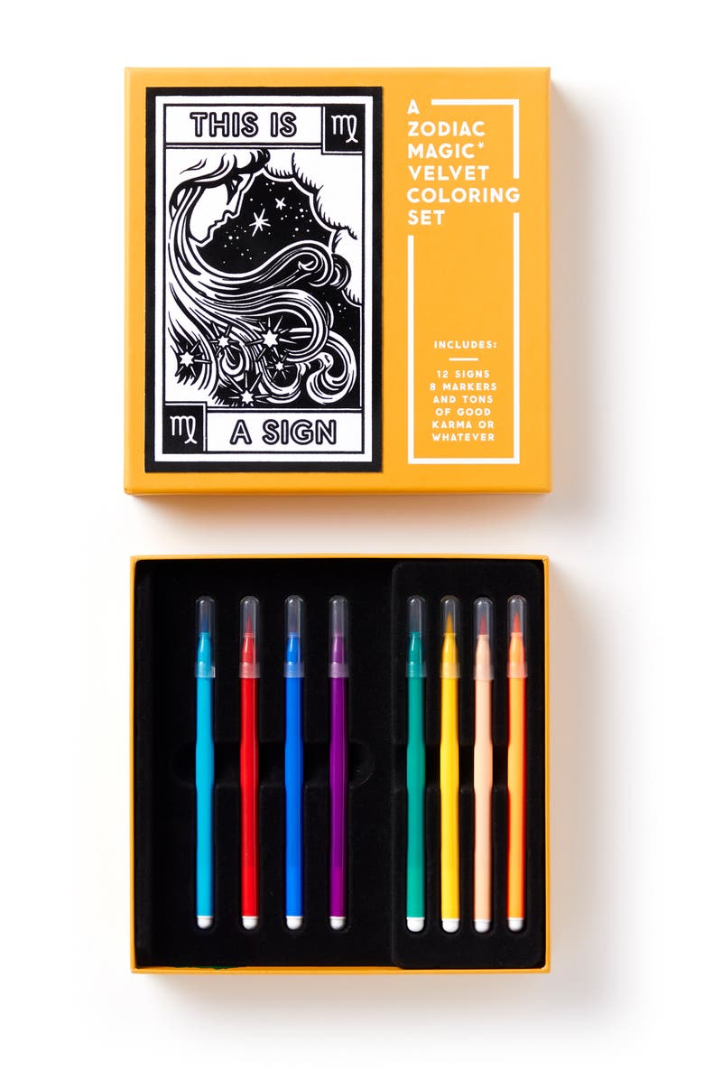 galison This Is A Sign Coloring Set, Alternate, color,