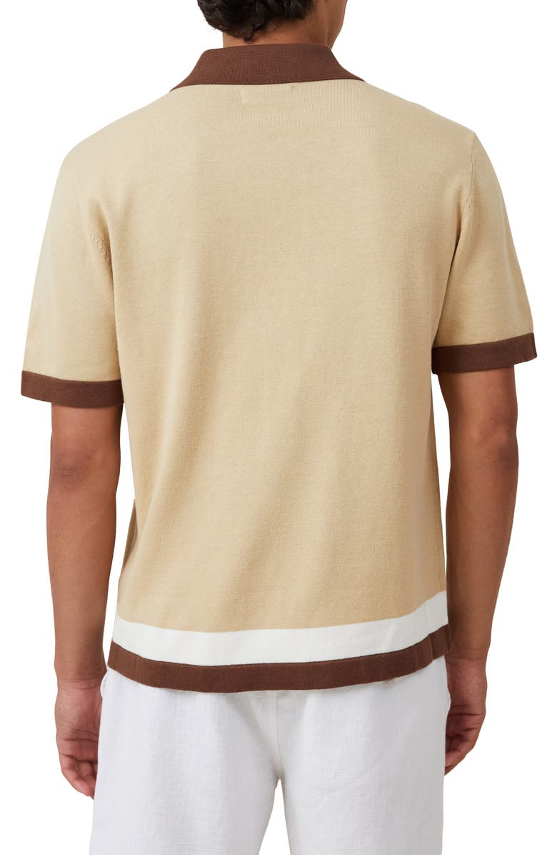 Cotton On Pablo Cotton Short Sleeve Button-Up Knit Shirt, Alternate, color,