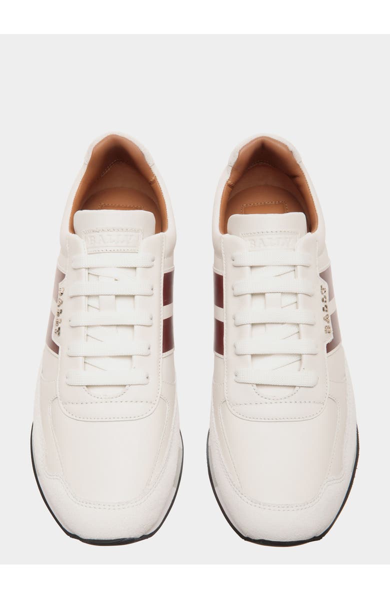 Bally Sneaker in Plain Calf Leather, Alternate, color, White