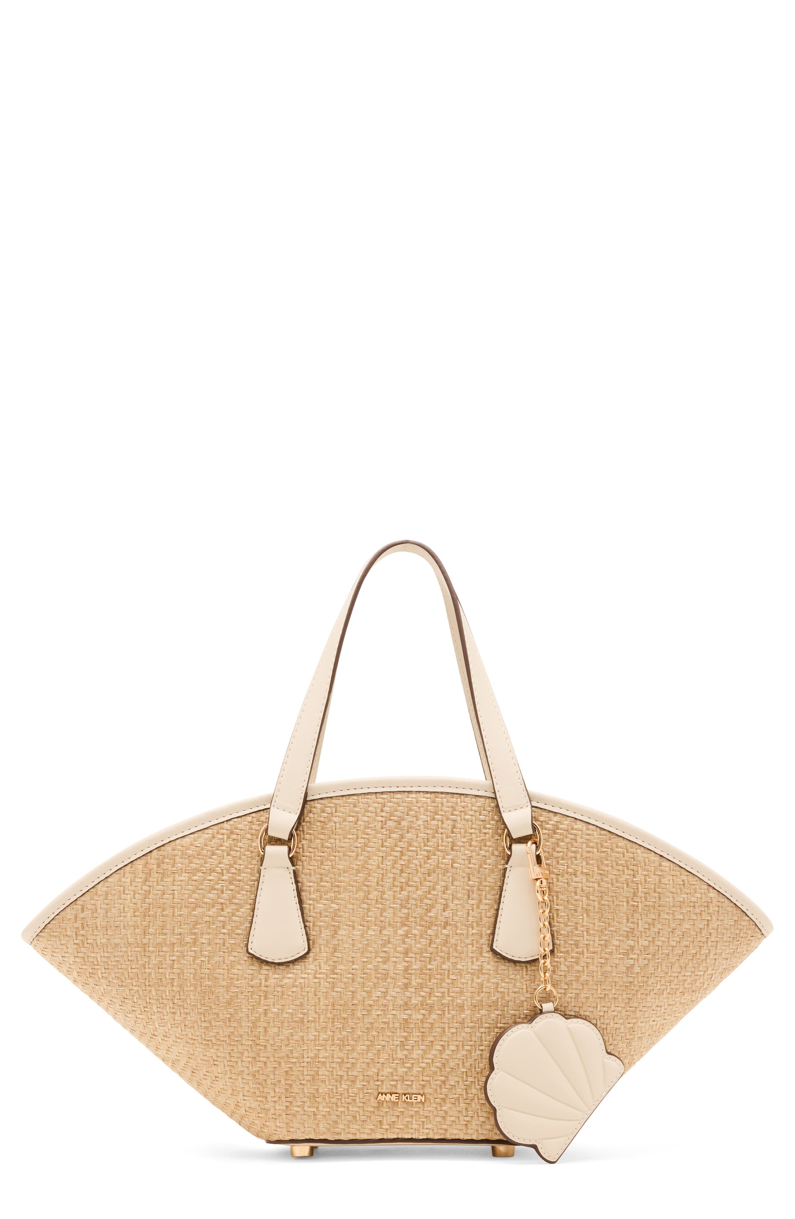 Anne Klein Medium Straw Tote Bag, Main, color, 