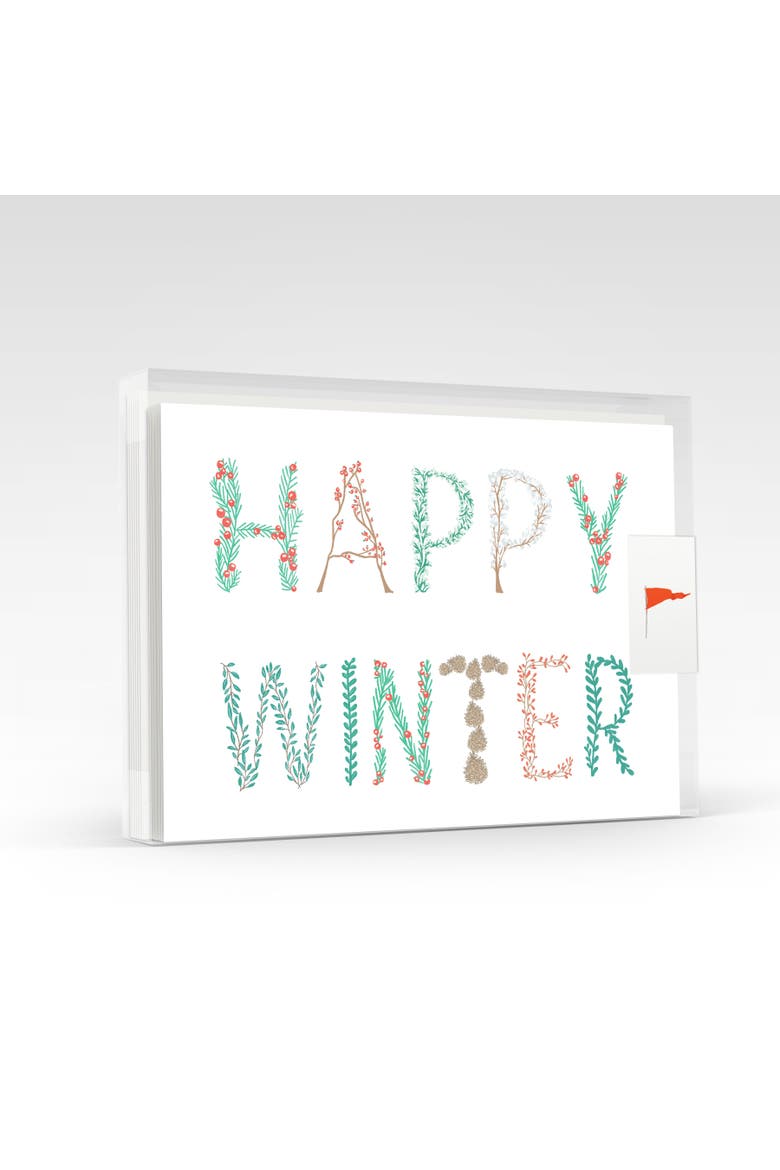 Happy Winter Greeting Card Pack Set, Main, color, Multi-Pack