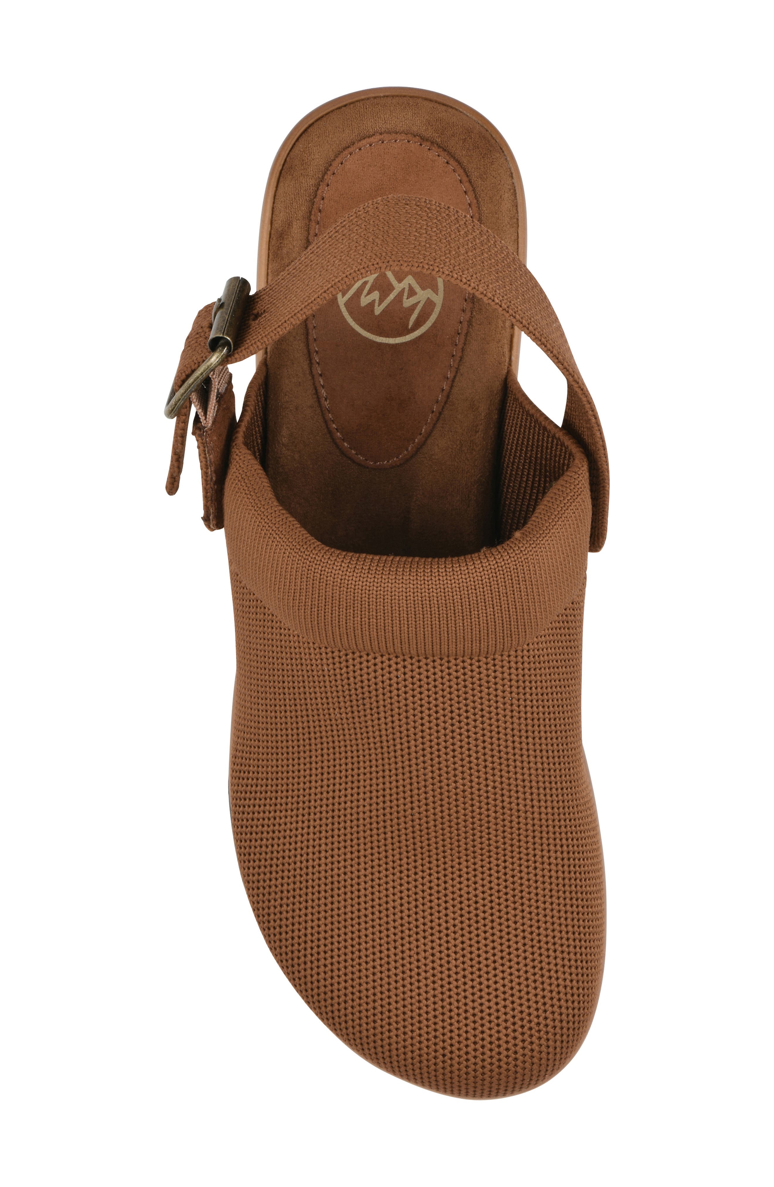 Viable Slingback Clog, Alternate, color, PECAN/ FABRIC
