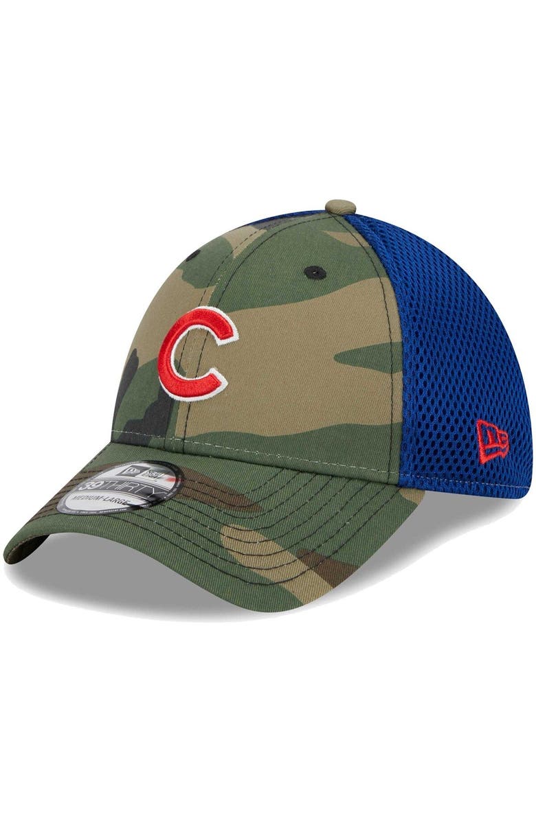 New Era Men's New Era Camo Chicago Cubs Team Neo 39THIRTY Flex Hat, Main, color, Camo