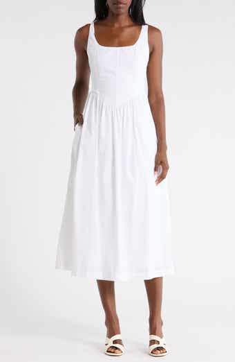 Ellen Tracy Bustier Poplin Dress