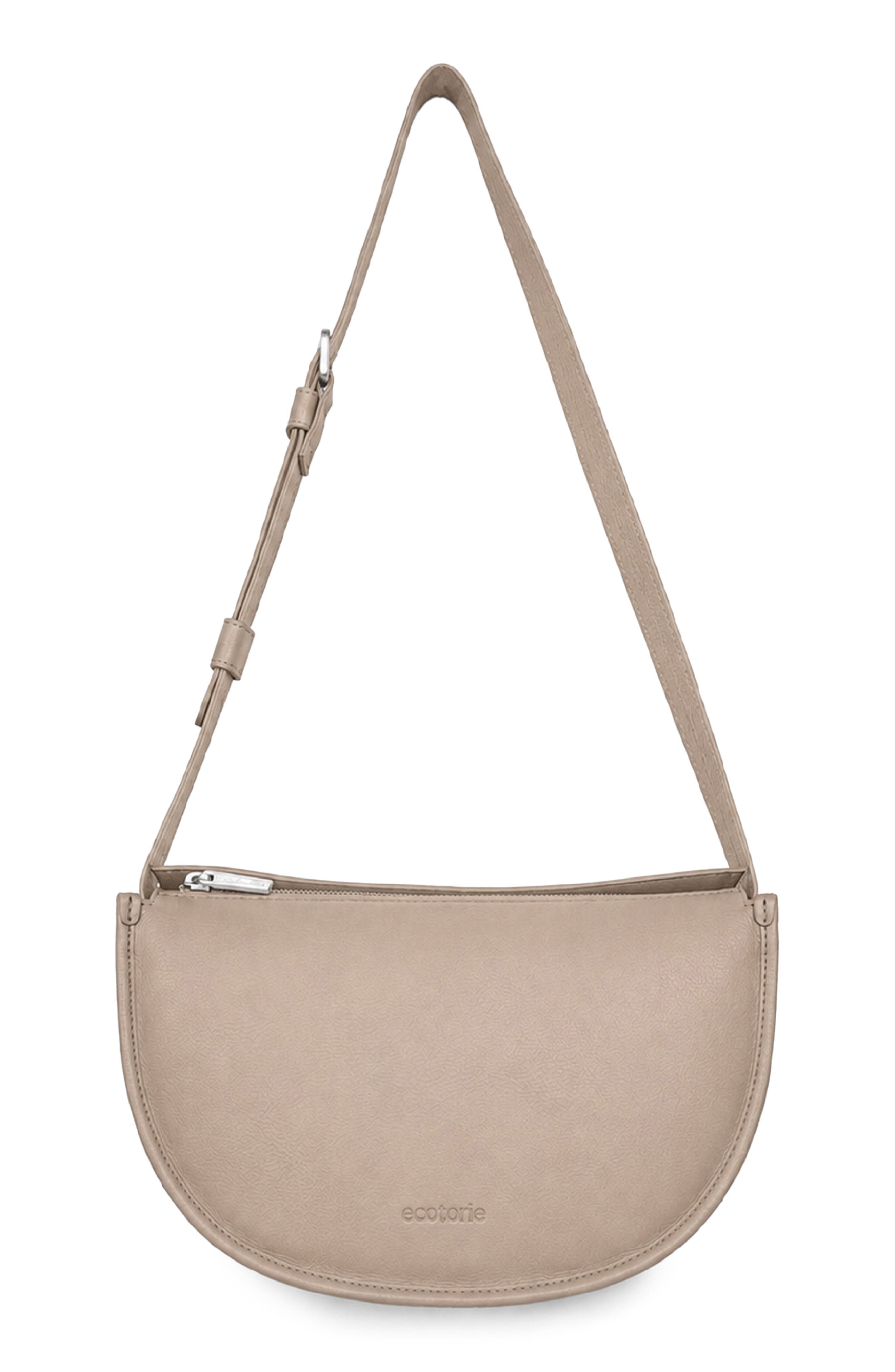 Dora Leather Crossbody Bag, Main, color, WARM WHITE