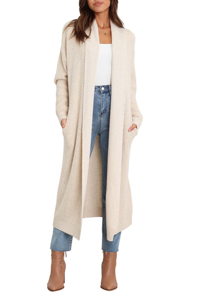 Lagos Waffle Stitch Cardigan, Main, color, CREAM