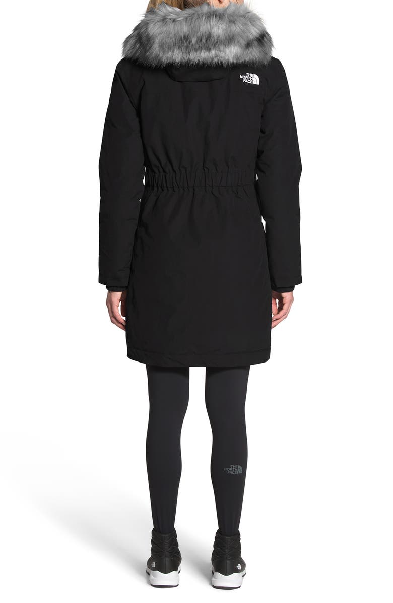 The North Face Arctic Waterproof 550-Fill-Power Down Parka with Faux Fur Trim, Alternate, color,