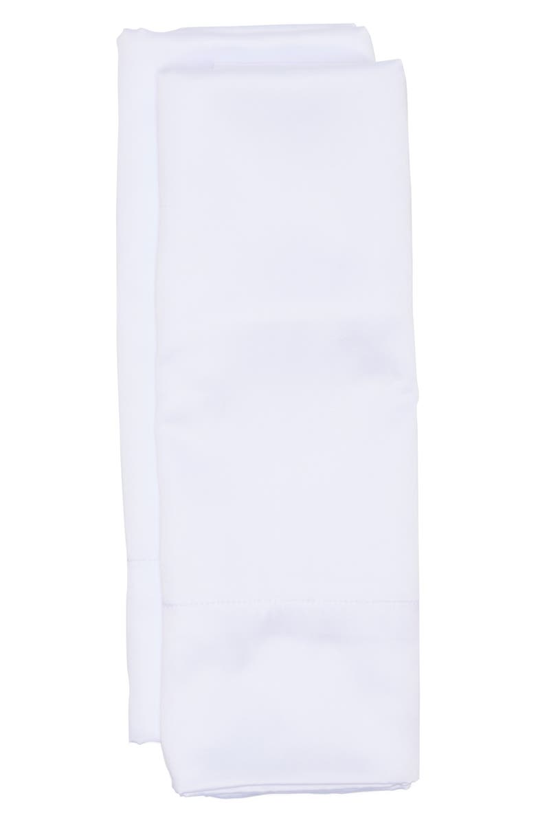 ARTISAN 34 Set of 2 Lumina Lou Satin Shams, Main, color, White