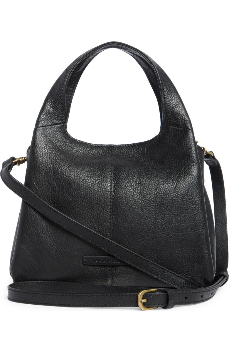 Lucky Brand Sue Leather Crossbody Shoulder Bag, Alternate, color, Black