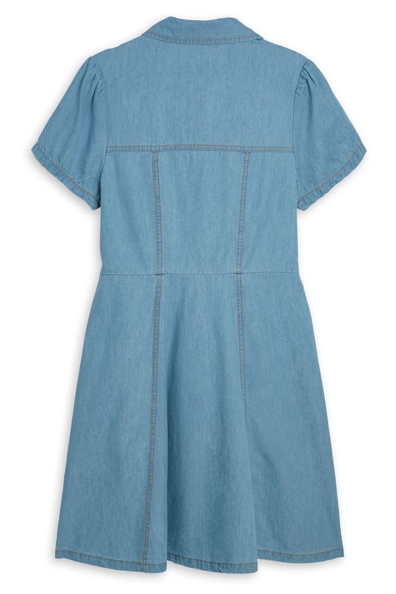Kids' Western Denim Dress, Alternate, color, LIGHT BLUE WASH