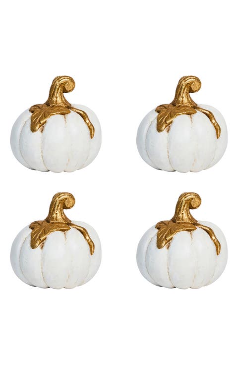 Forest Walk Pumpkin Set of 4 Place Card Holders