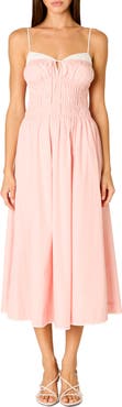 Nia Thomas Smocked Sleeveless Midi Dress