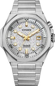 Citizen Series8 890 City Lights Automatic Silvertone Bracelet Watch, 42.2mm