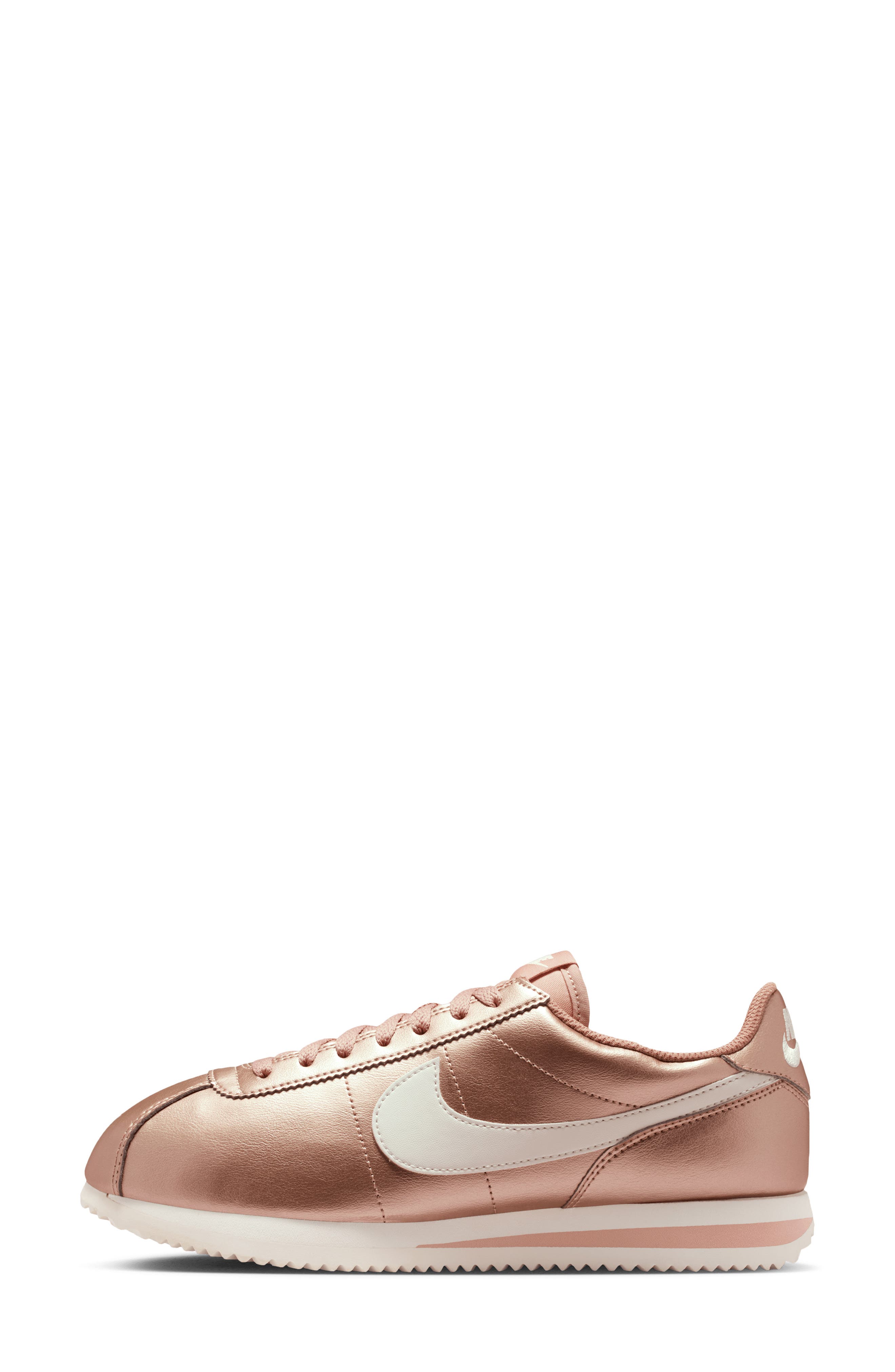 Nike Cortez Sneaker, Alternate, color, Metallic Bronze/ Rose/ Sail