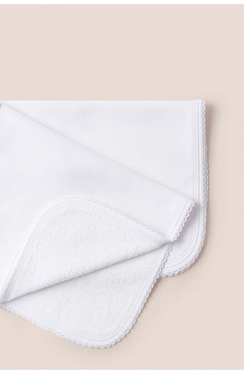 Babycottons Logo Burp Cloth 2-Pack, Alternate, color, White