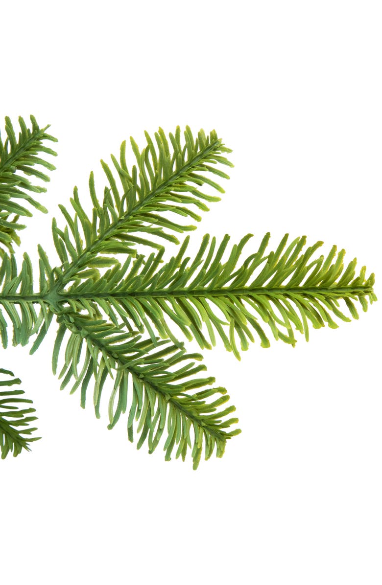 Northlight Pine Artificial Christmas Tree in Round Gingham Pot - 28" - Unlit, Alternate, color, Green