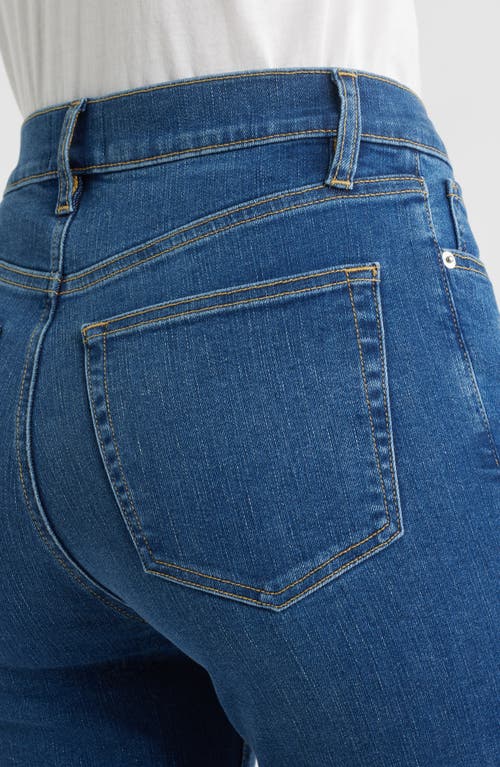 Frame Pixie Le Sleek Straight High Waist Ankle Straight Leg Jeans In Blue