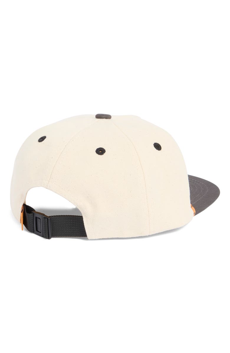Tiny Whales Bolt Snapback Cotton Baseball Hat, Alternate, color, Natural-Black